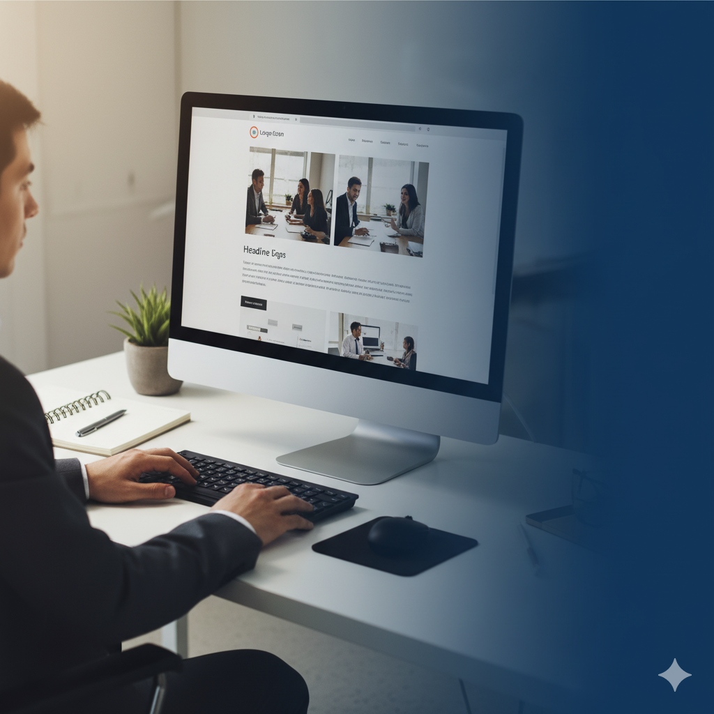 Modern web development workspace